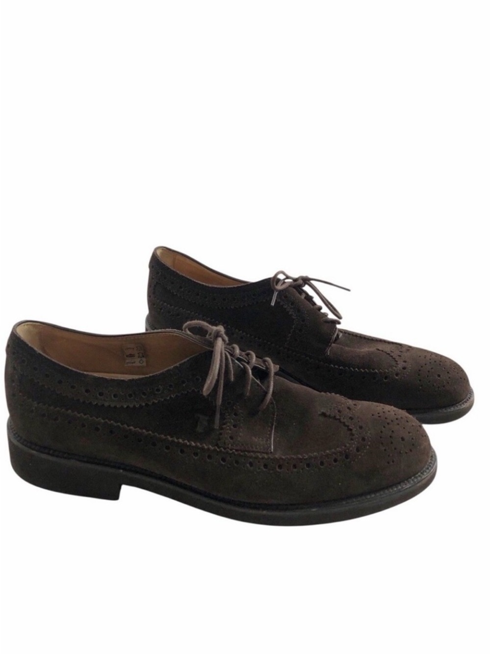 TOD’S Lace-ups in Suede Oxford Dress Shoes Classic Brown Mens I0 $795